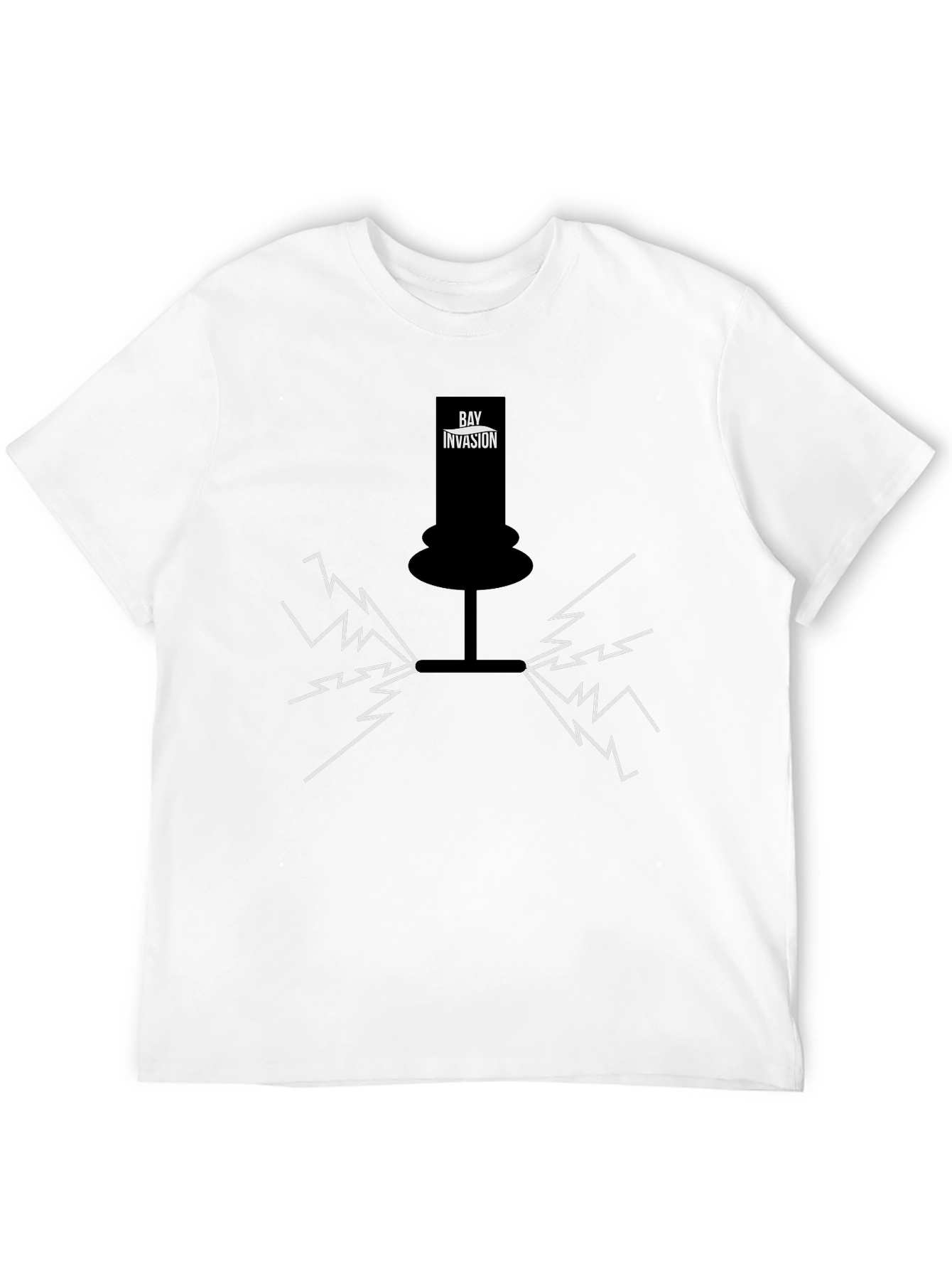 Bay Invasion Black Graphic T-Shirt