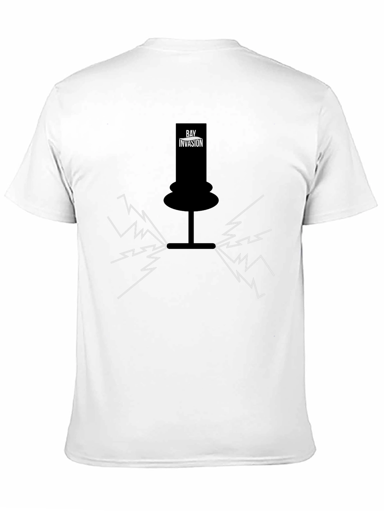 Bay Invasion Black Graphic T-Shirt