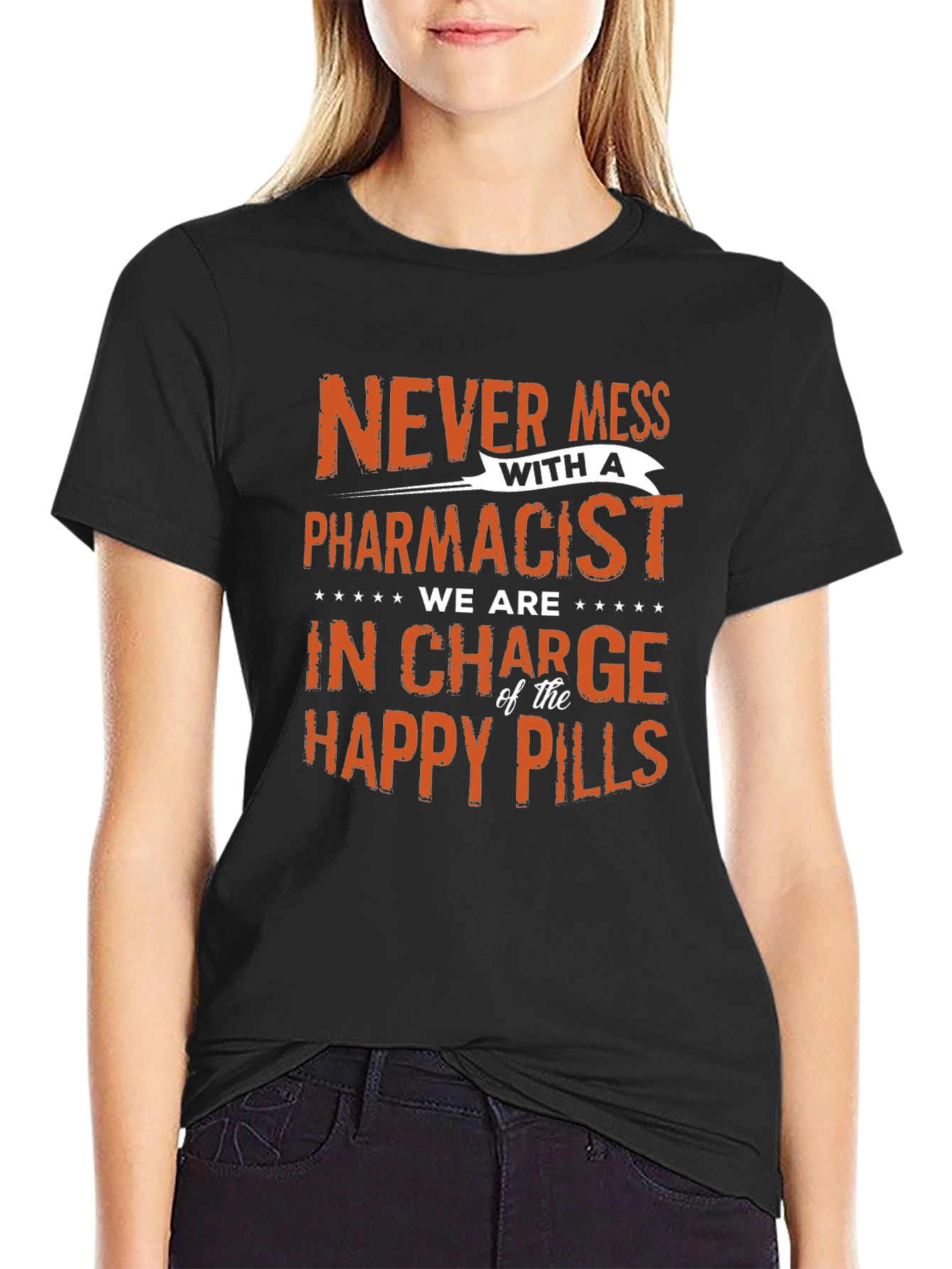 Pharmacist Happy Pills Graphic T-Shirt