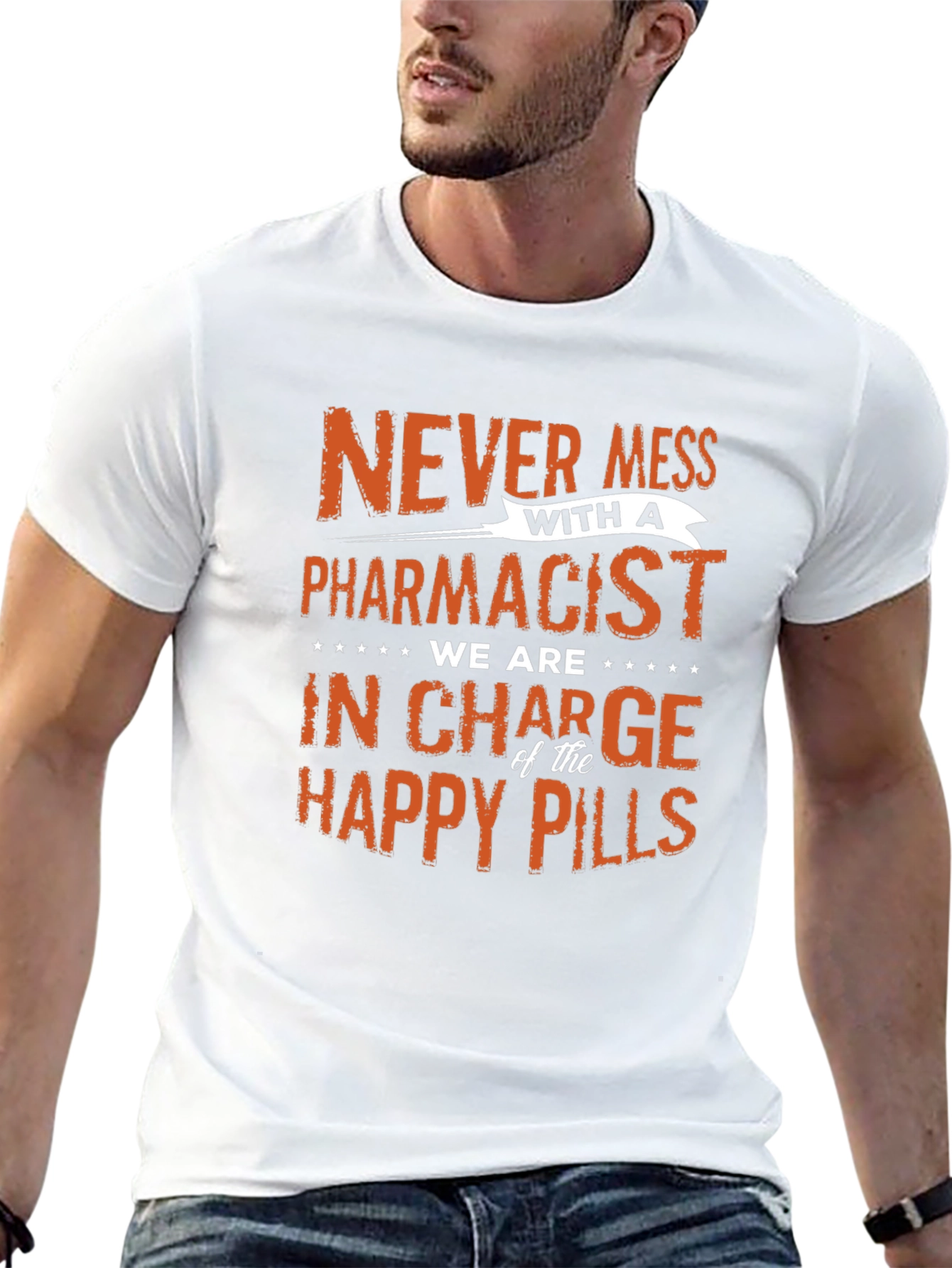 Pharmacist Happy Pills Graphic T-Shirt