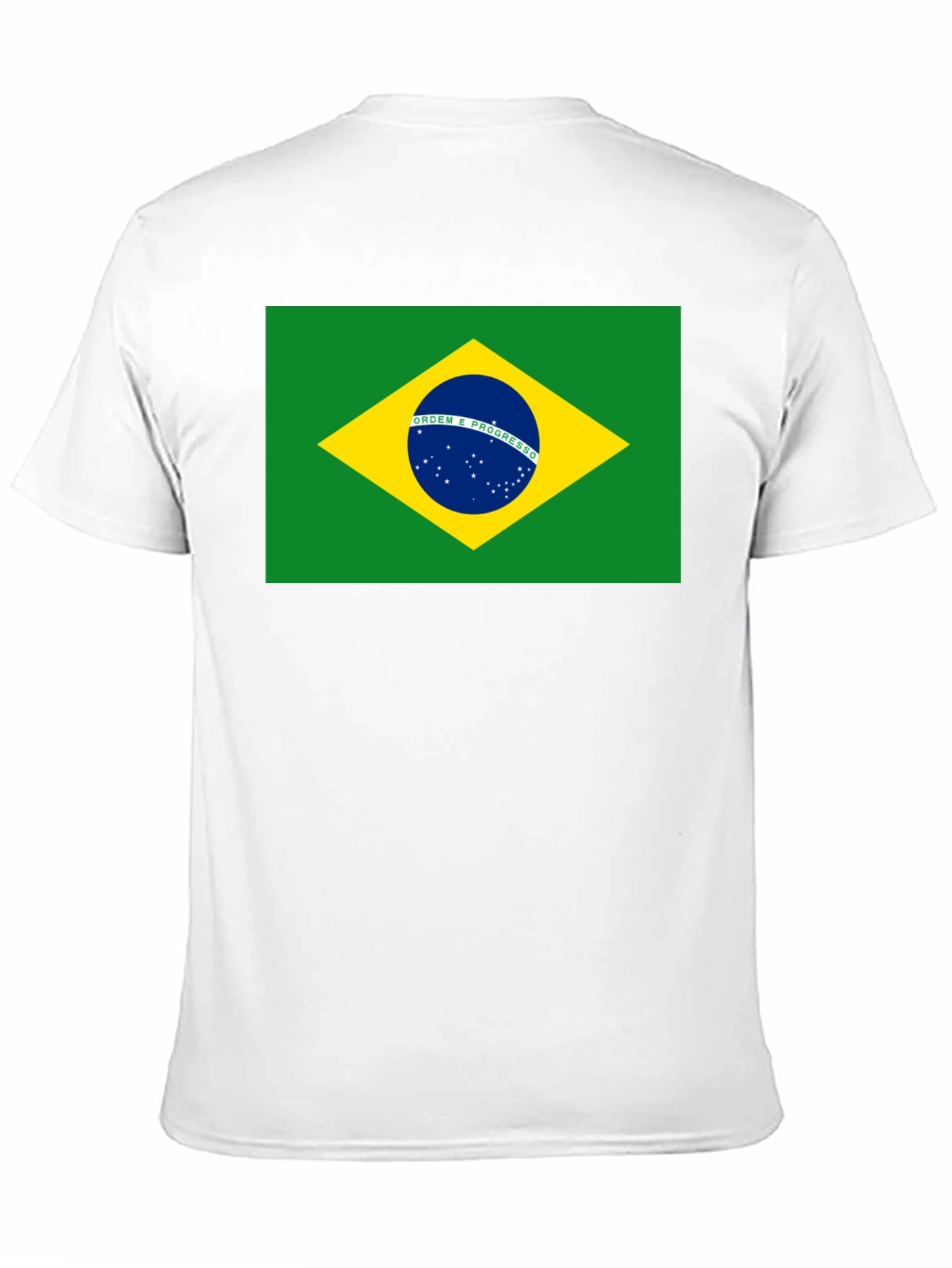 Brazil Flag T-Shirt - Black Cotton Tee