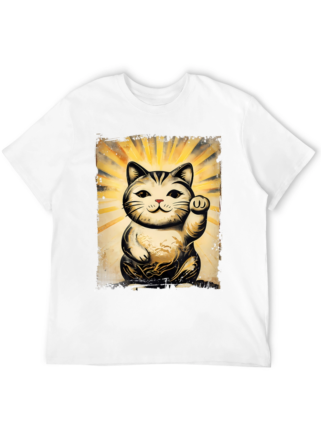 Lucky Cat Graphic T-Shirt - Unisex Soft Cotton Tee