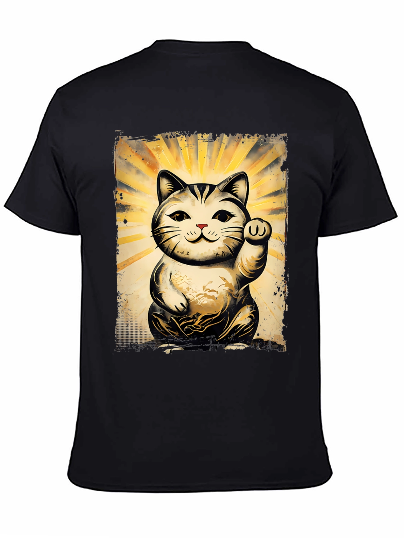 Lucky Cat Graphic T-Shirt - Unisex Soft Cotton Tee