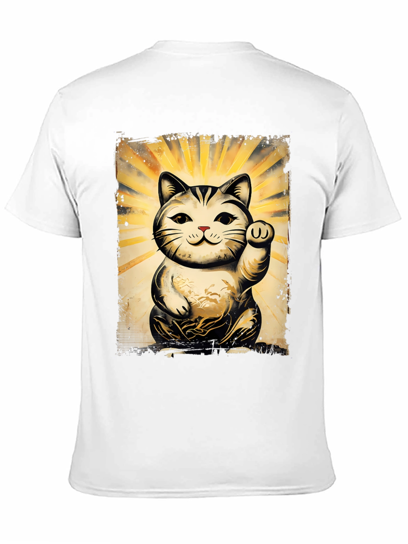 Lucky Cat Graphic T-Shirt - Unisex Soft Cotton Tee