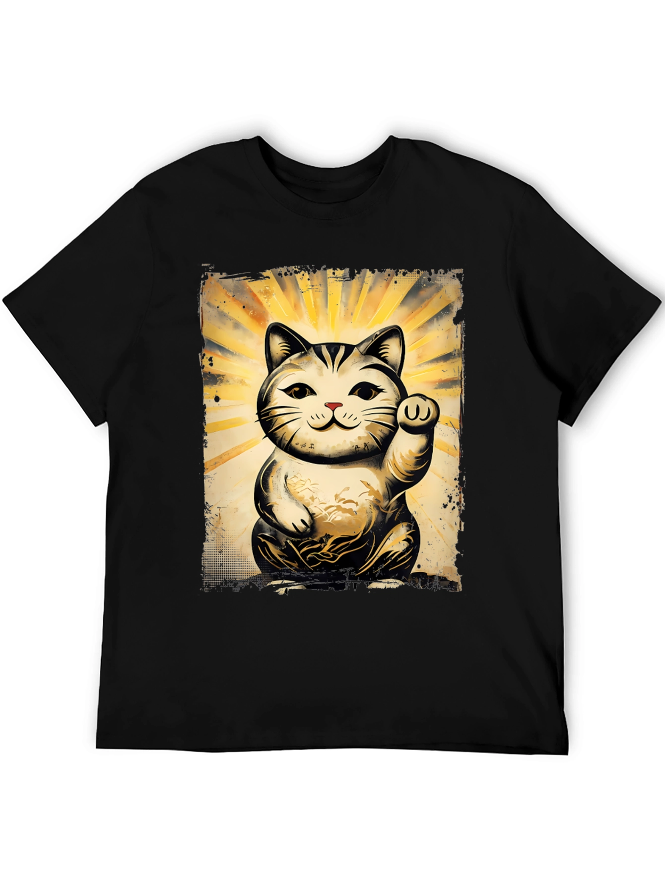 Lucky Cat Graphic T-Shirt - Unisex Soft Cotton Tee