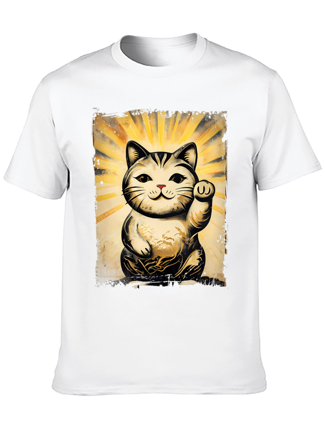 Lucky Cat Graphic T-Shirt - Unisex Soft Cotton Tee