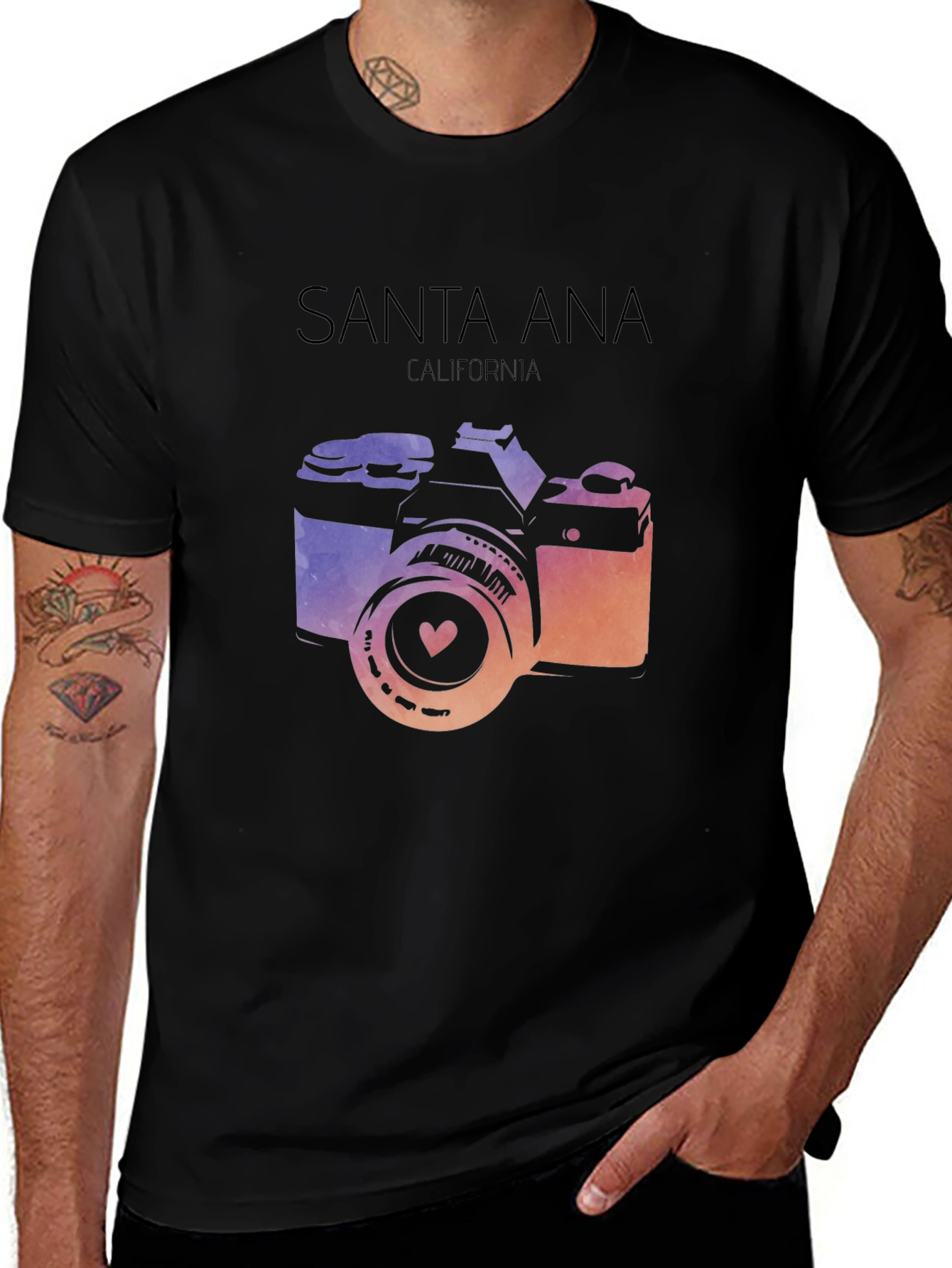 Santa Ana California Camera T-Shirt