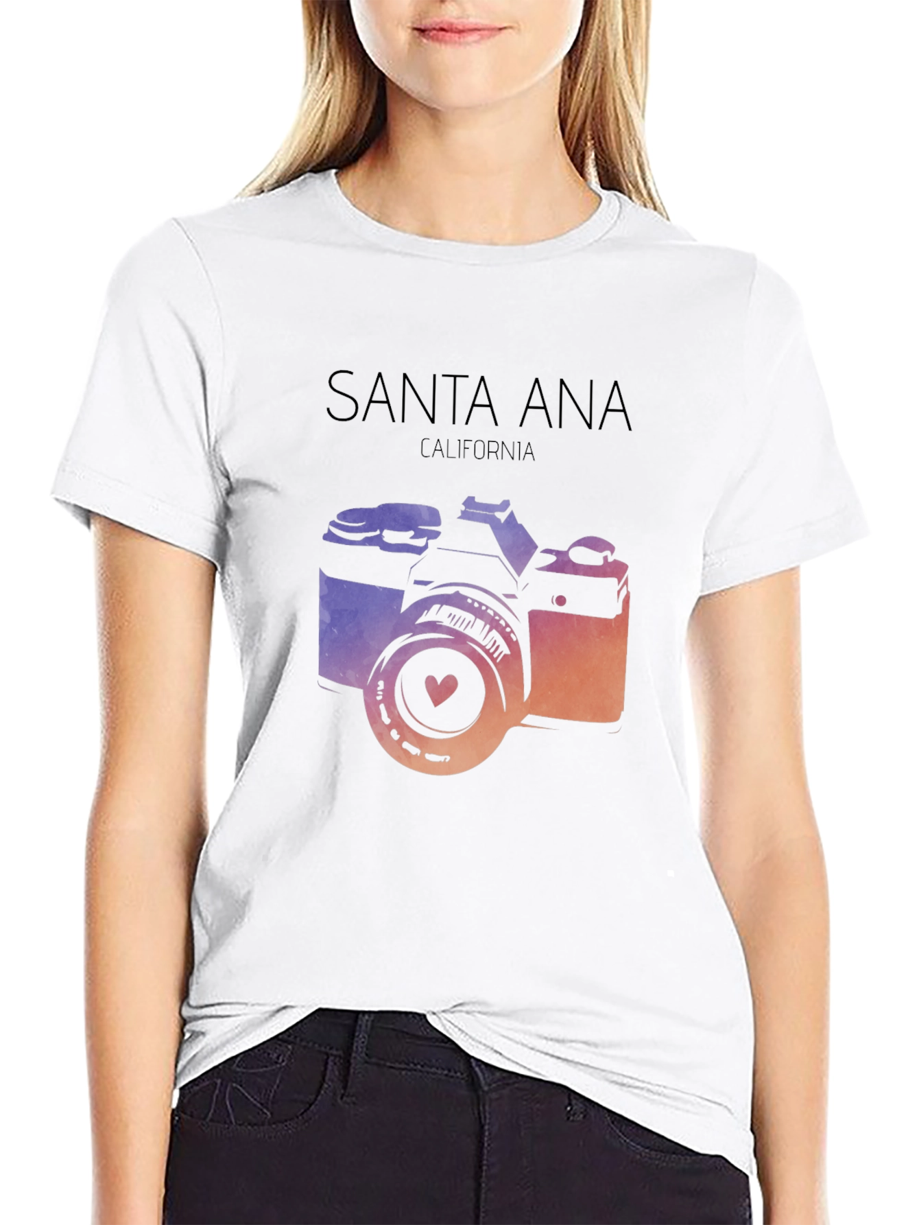 Santa Ana California Camera T-Shirt