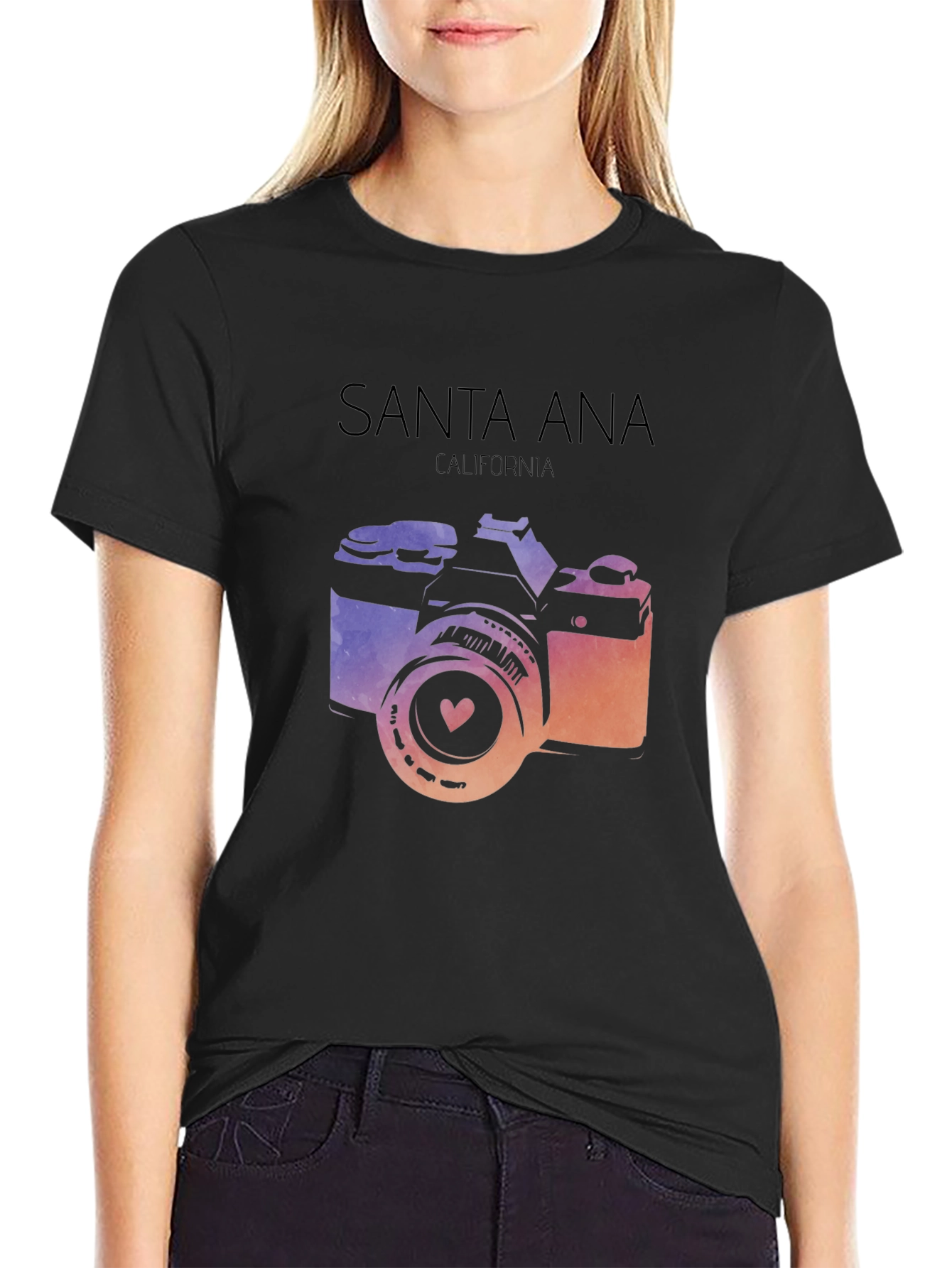 Santa Ana California Camera T-Shirt