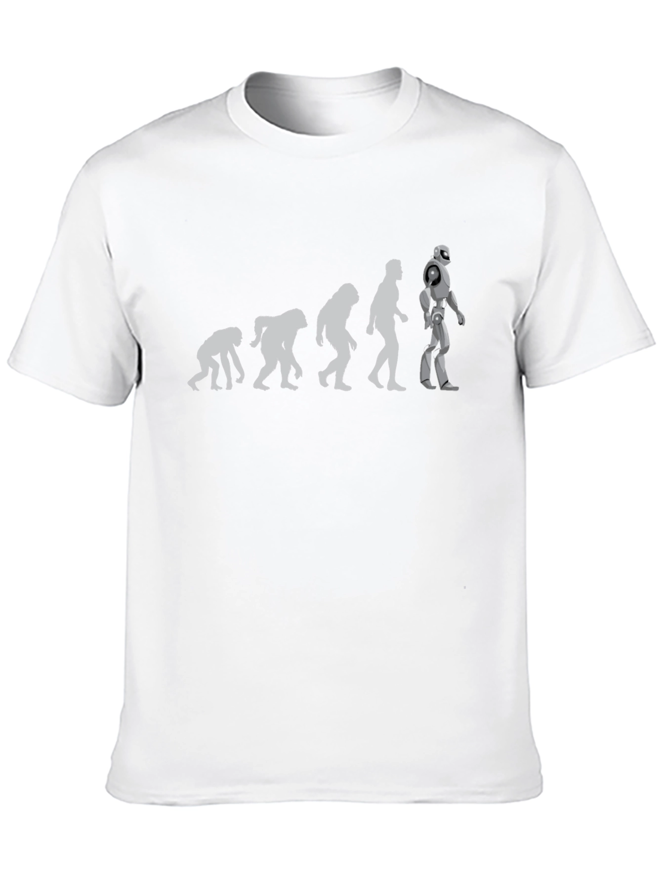 Evolution to Robot Black T-Shirt