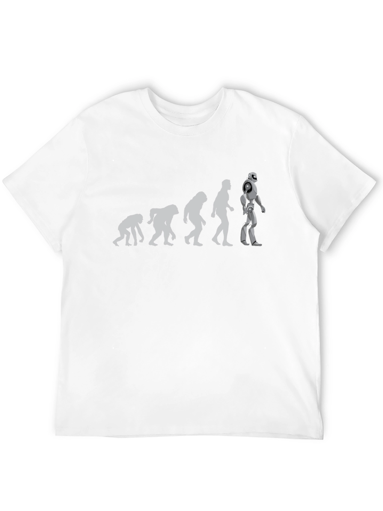 Evolution to Robot Black T-Shirt