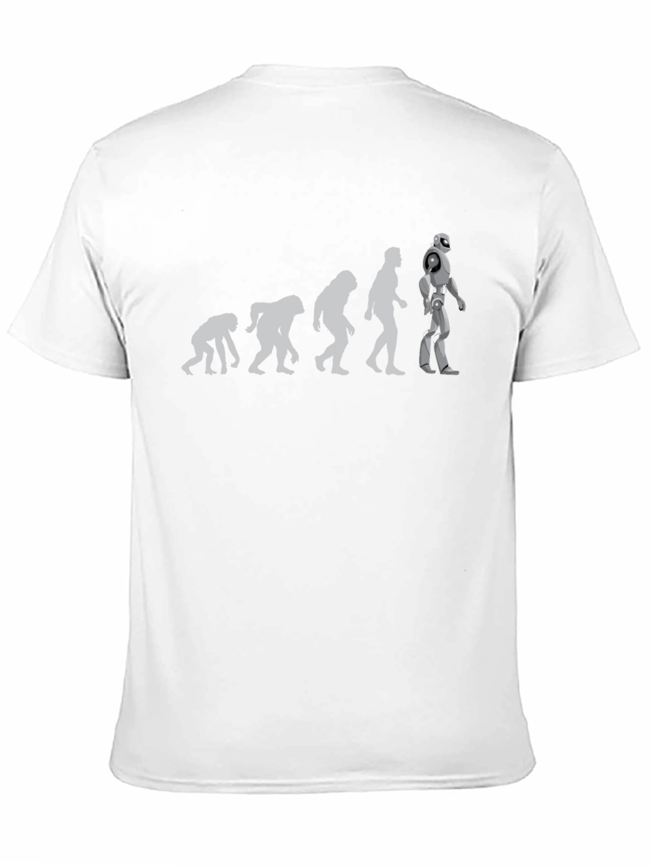 Evolution to Robot Black T-Shirt