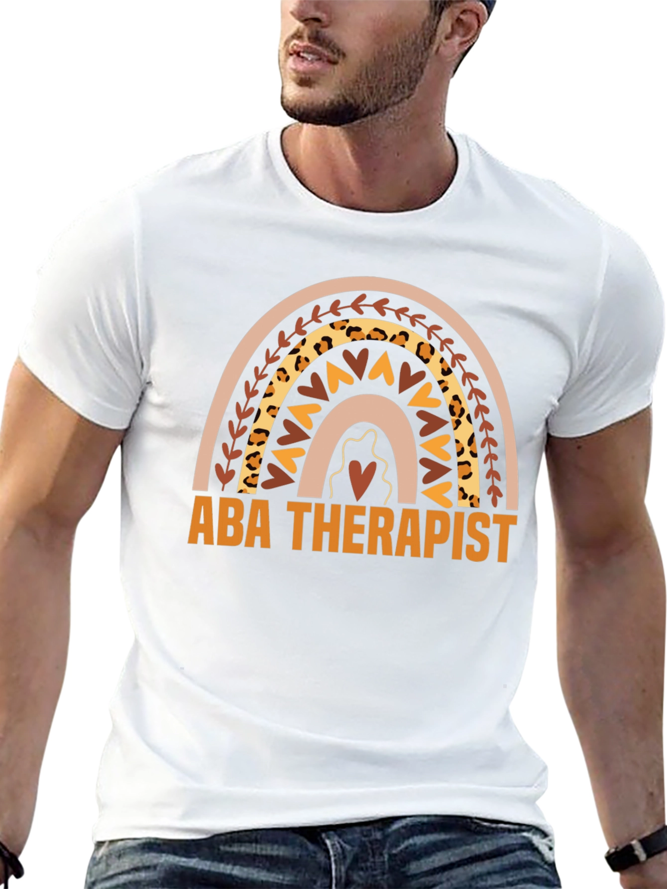 ABA Therapist Rainbow Graphic Tee