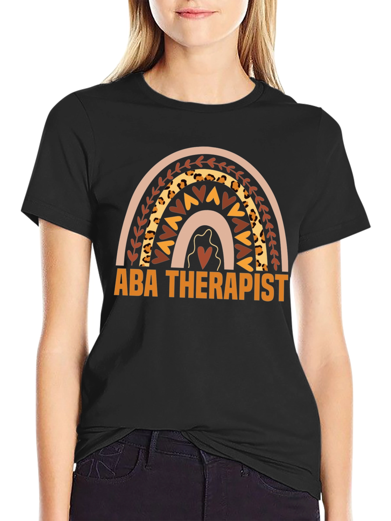 ABA Therapist Rainbow Graphic Tee