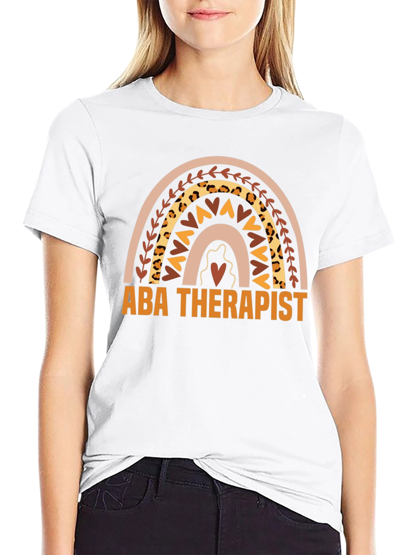 ABA Therapist Rainbow Graphic Tee
