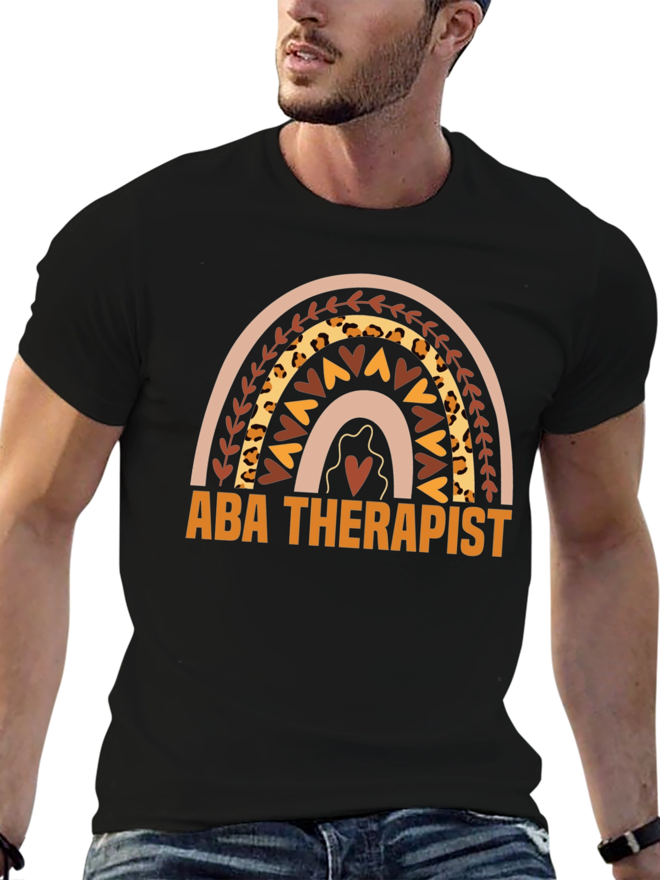 ABA Therapist Rainbow Graphic Tee