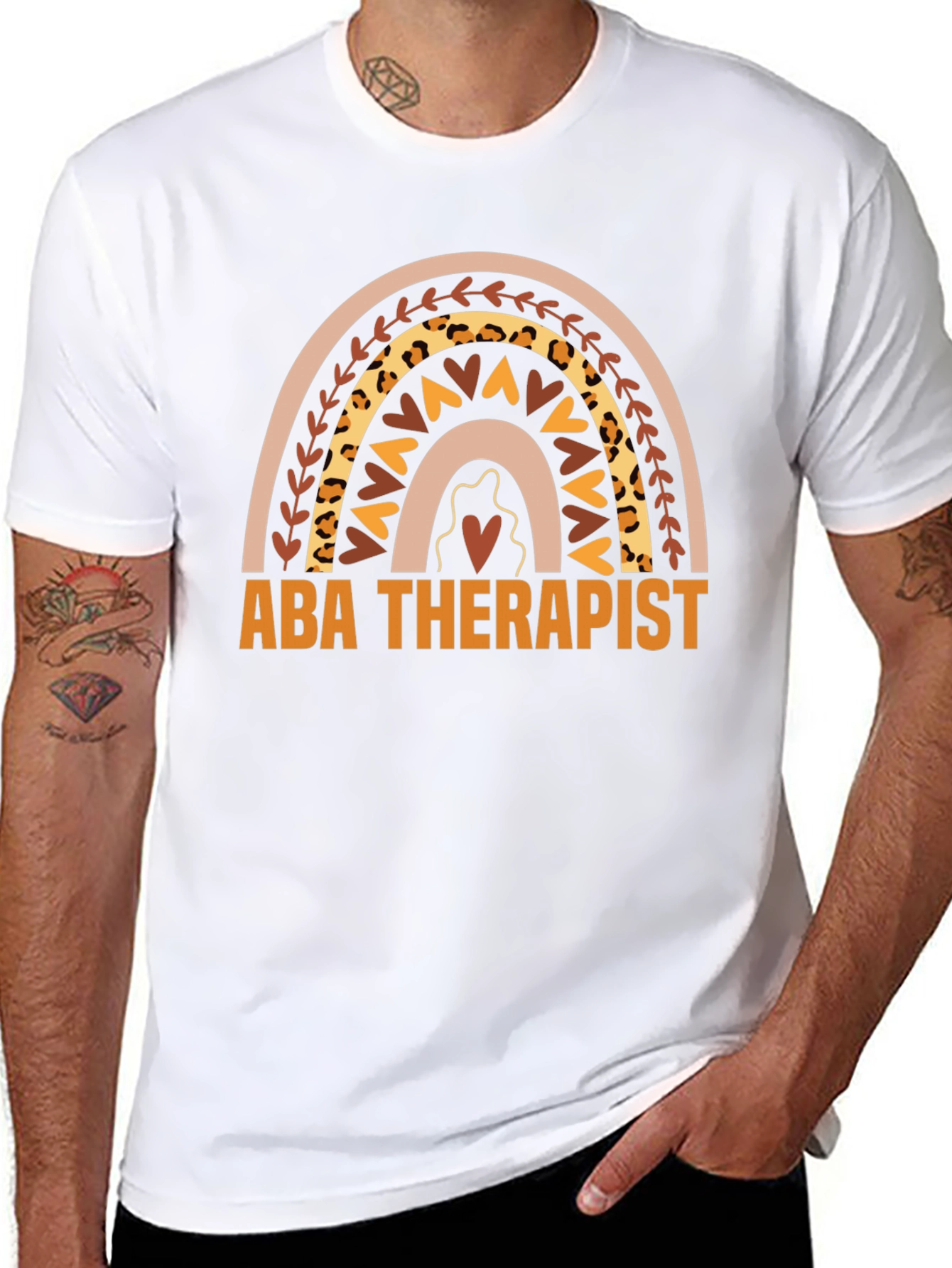 ABA Therapist Rainbow Graphic Tee
