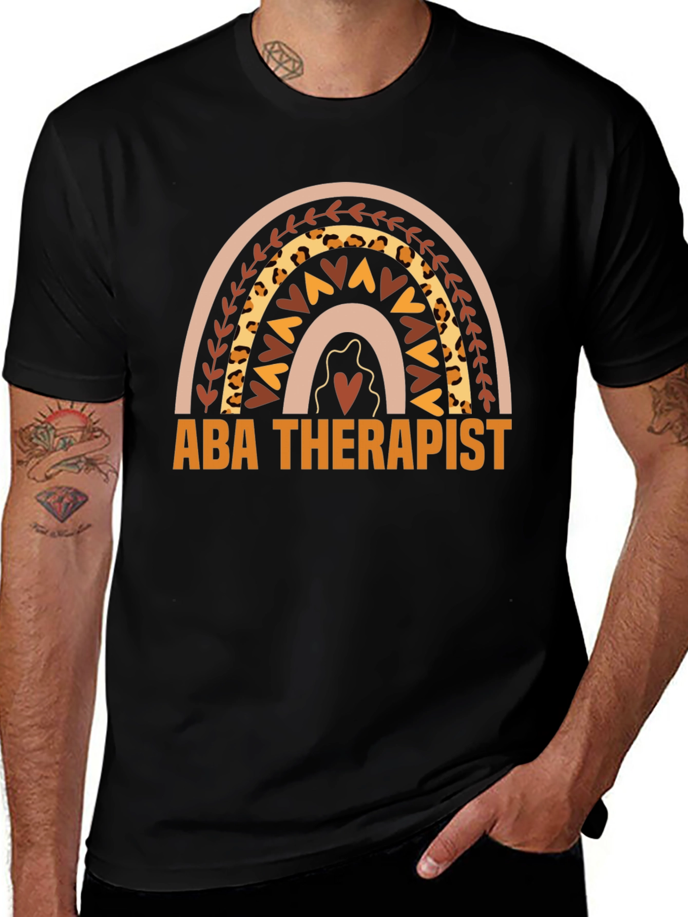 ABA Therapist Rainbow Graphic Tee