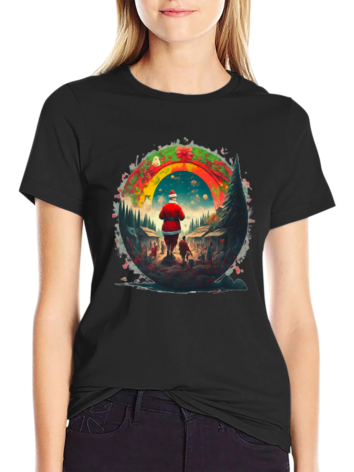 Festive Santa Claus T-Shirt