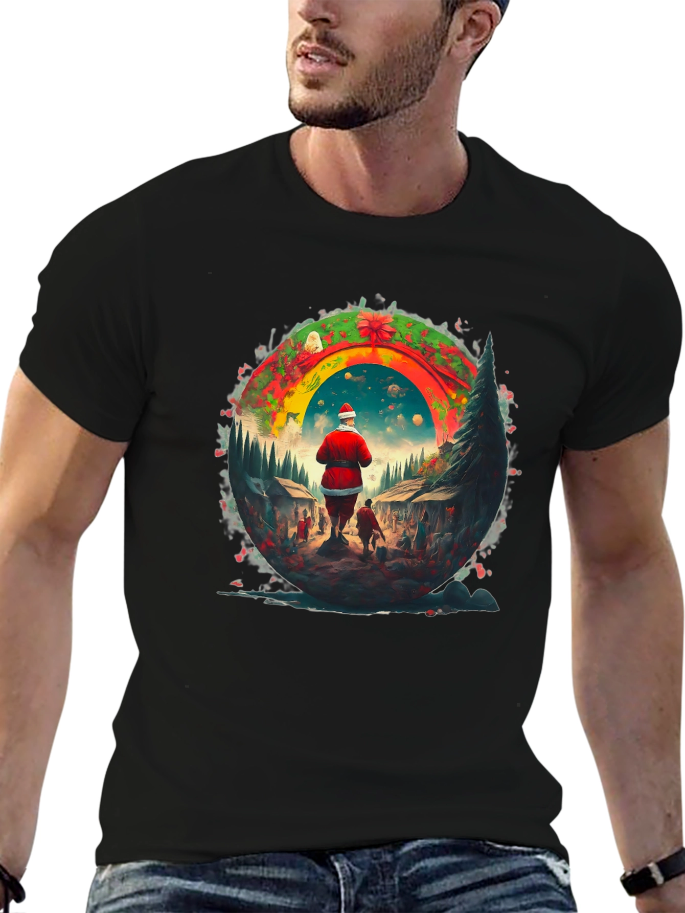 Festive Santa Claus T-Shirt