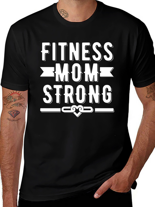 Fitness Mom Strong Graphic T-Shirt