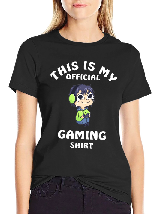 Gaming Shirt - This Is My Official Gaming Shirt - Funny Gamer T-Shirt