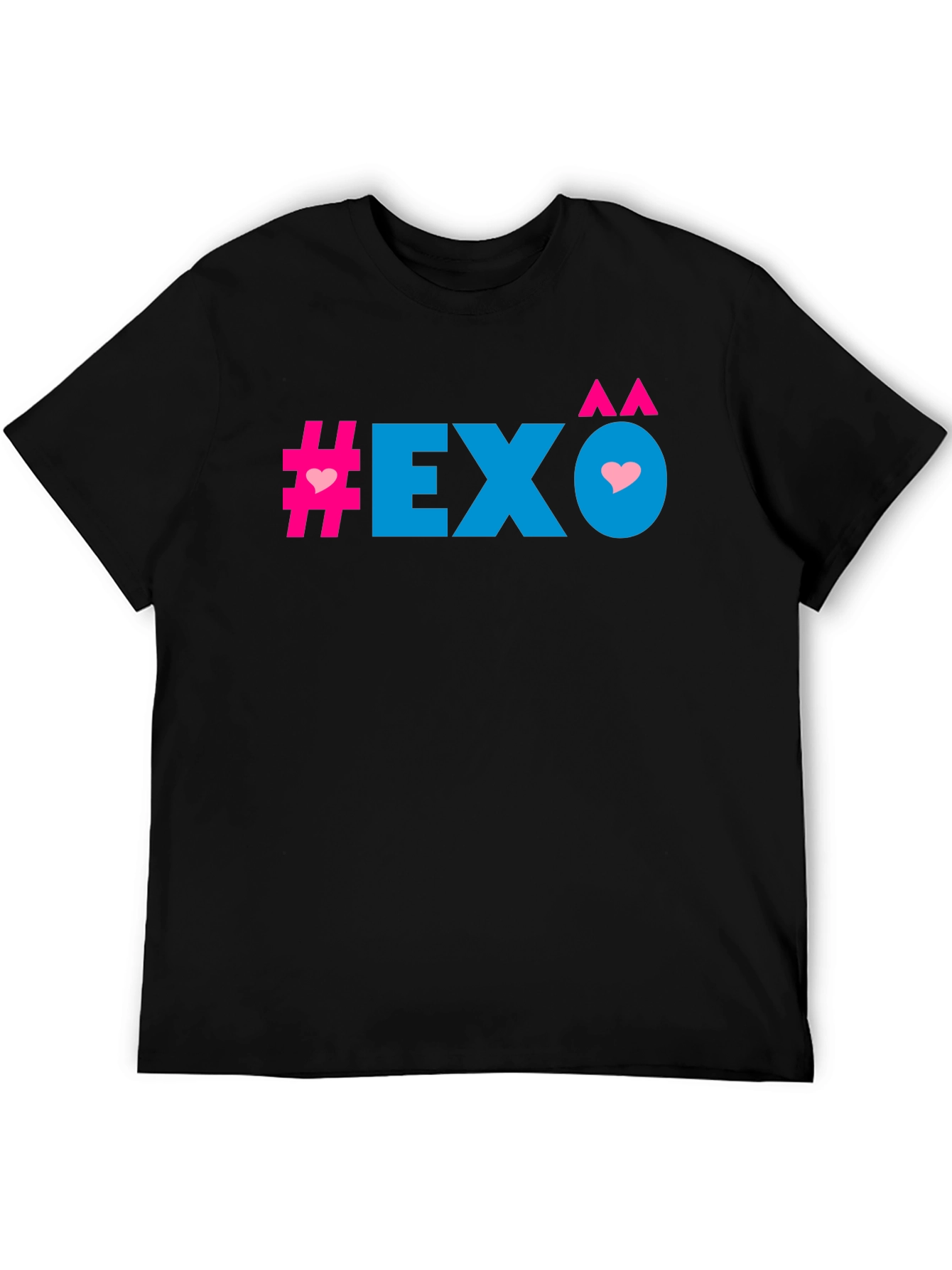 EXO Heart Graphic Black T-Shirt