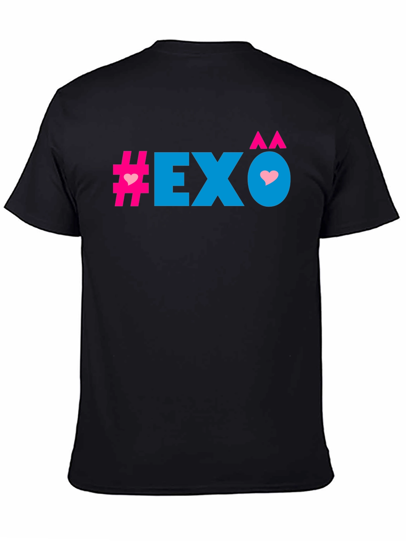 EXO Heart Graphic Black T-Shirt