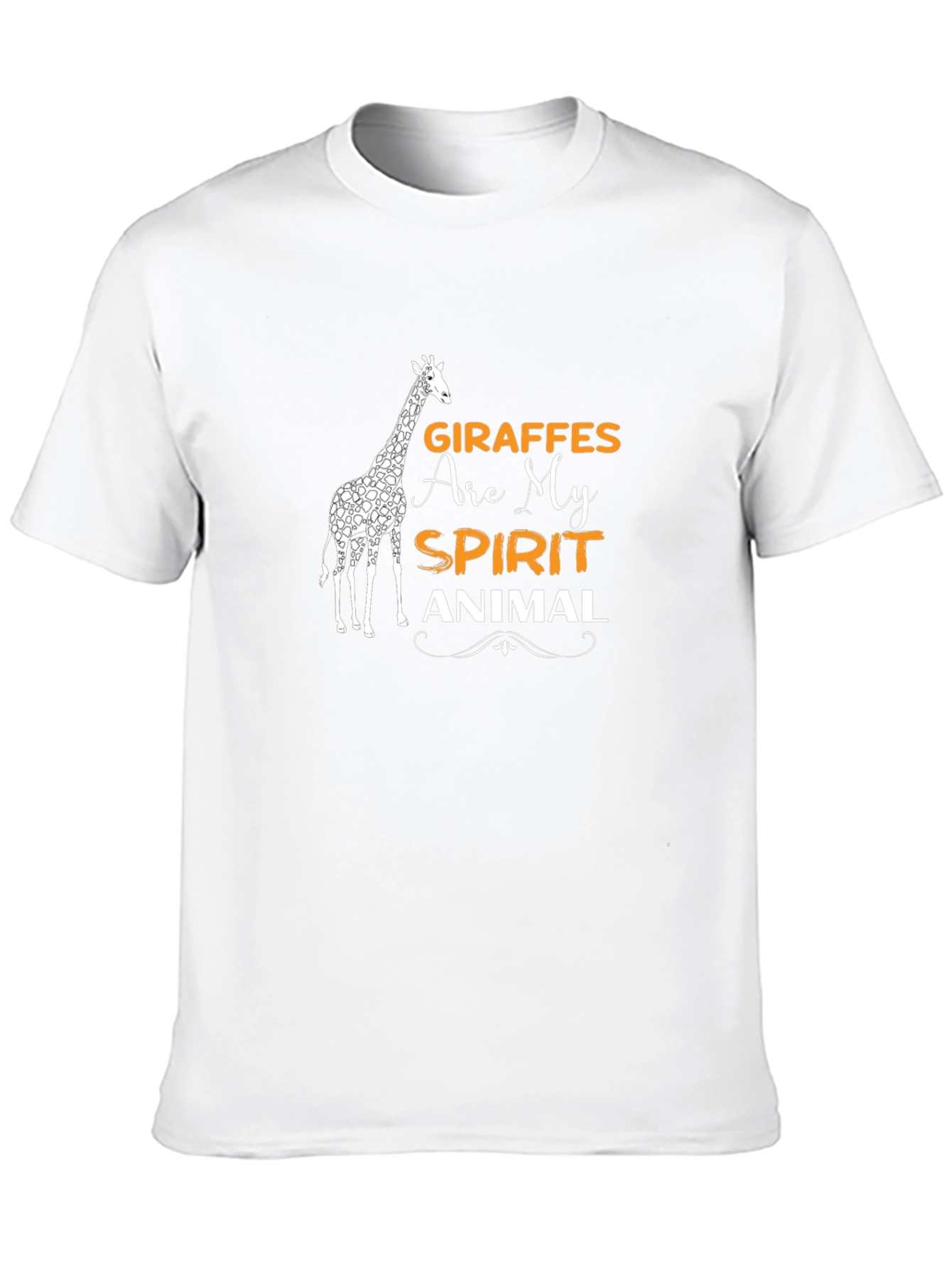 Giraffe Spirit Animal Graphic Tee - Black