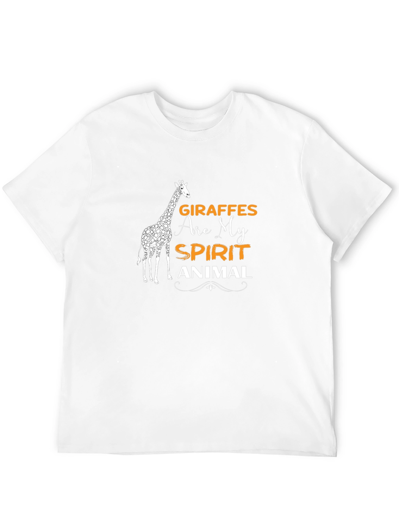 Giraffe Spirit Animal Graphic Tee - Black