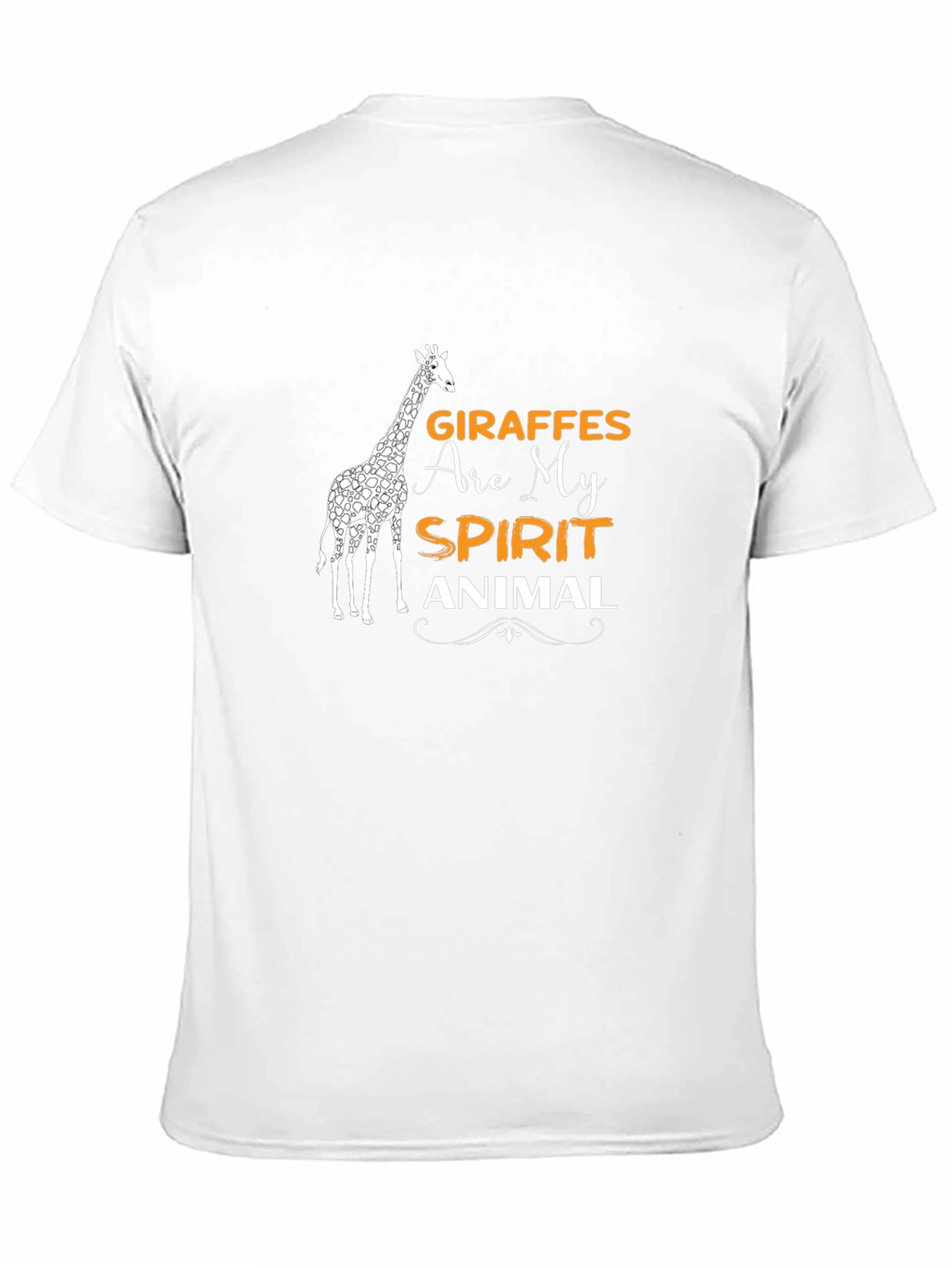 Giraffe Spirit Animal Graphic Tee - Black