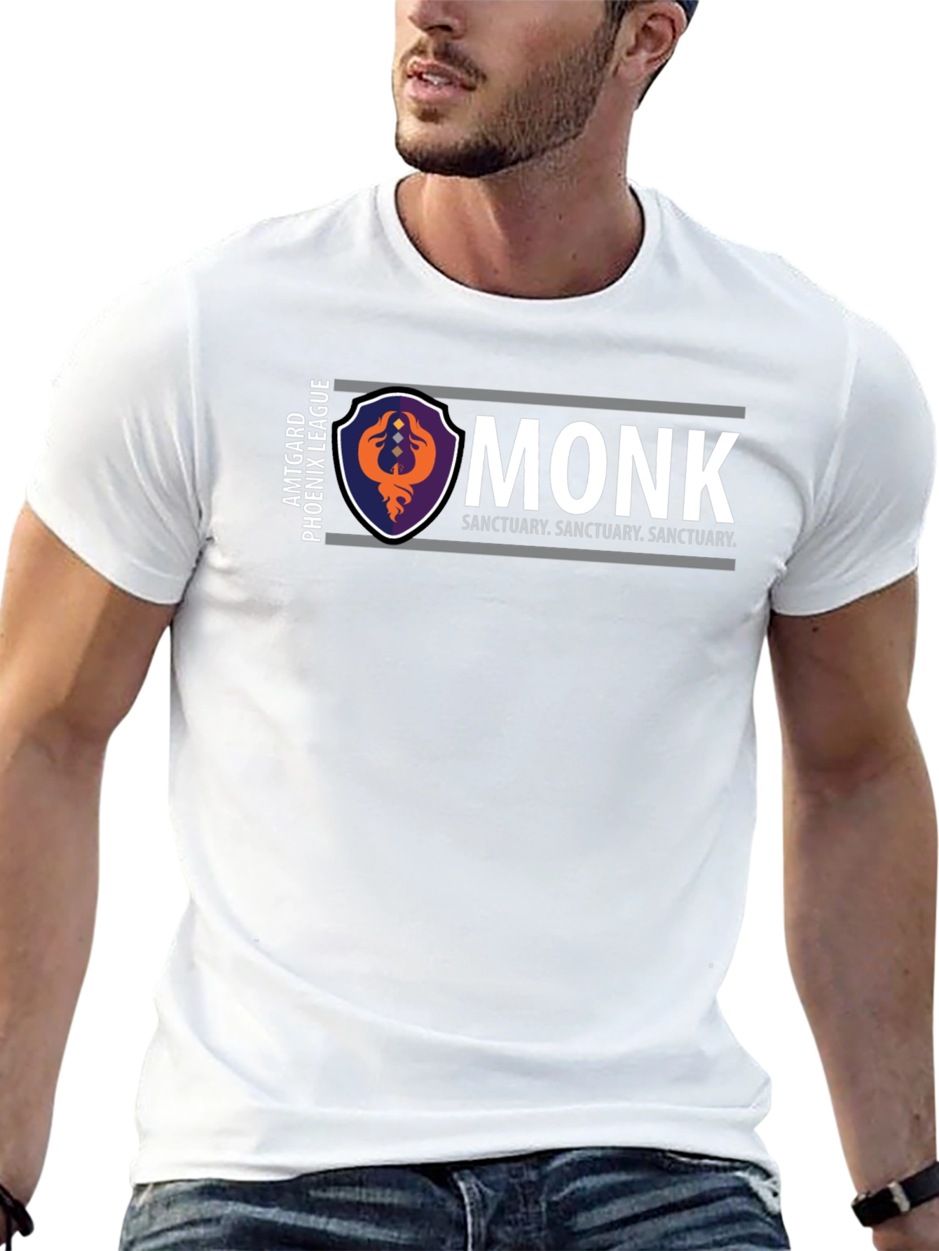 Monk Sanctuary T-Shirt - Amtgard Phoenix League
