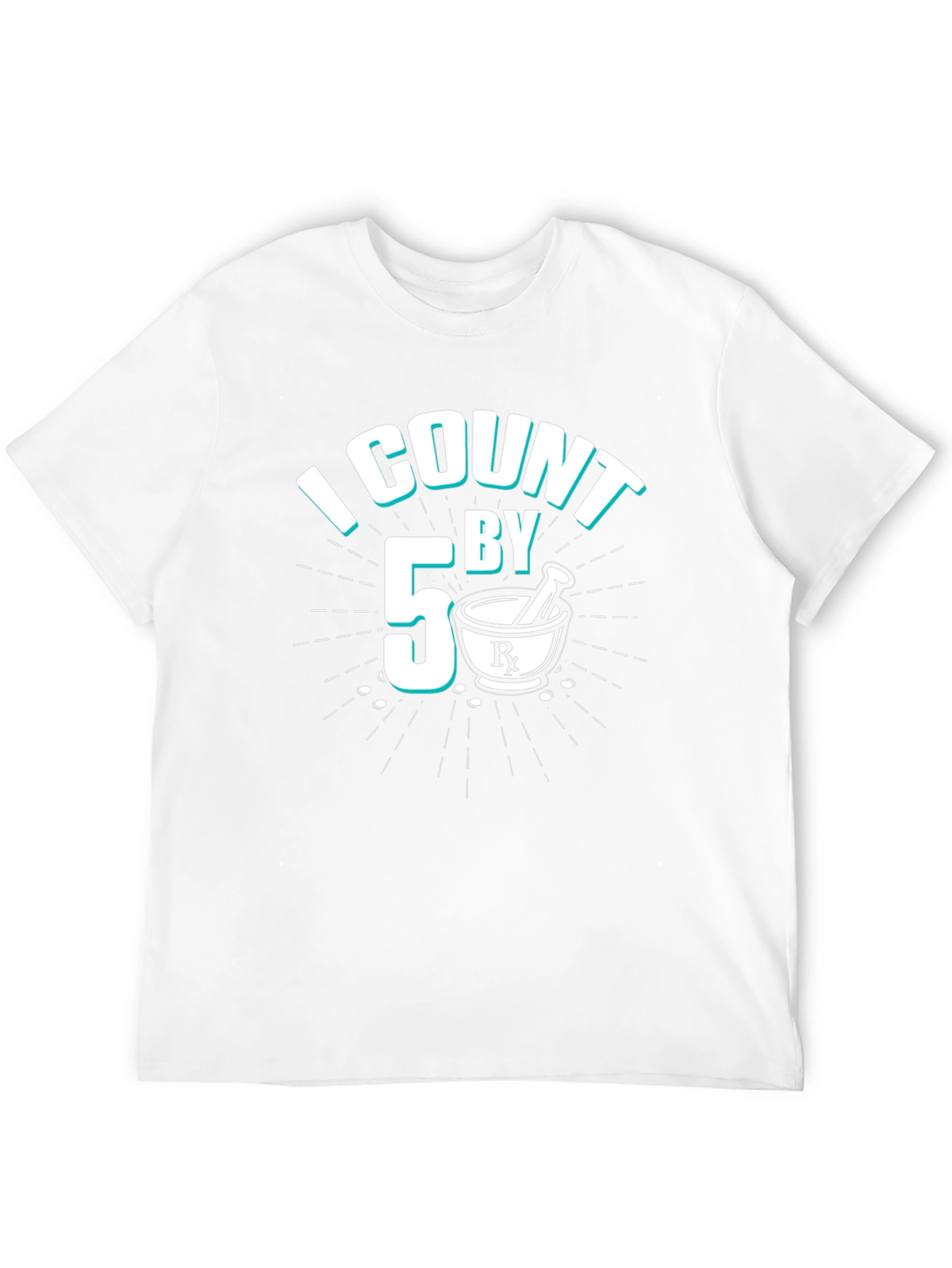I Count By 5 Pharmacist Black T-Shirt