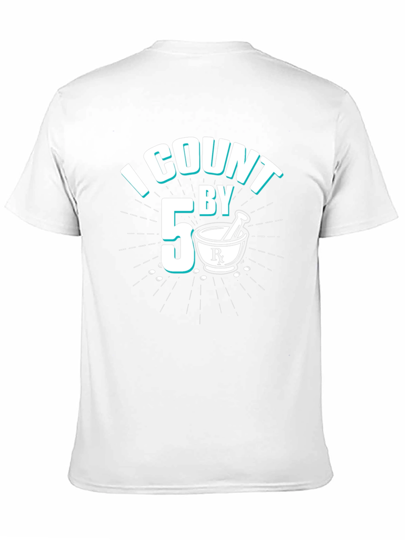 I Count By 5 Pharmacist Black T-Shirt