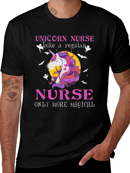 Unicorn Nurse T-Shirt - Magical Healthcare Hero Tee