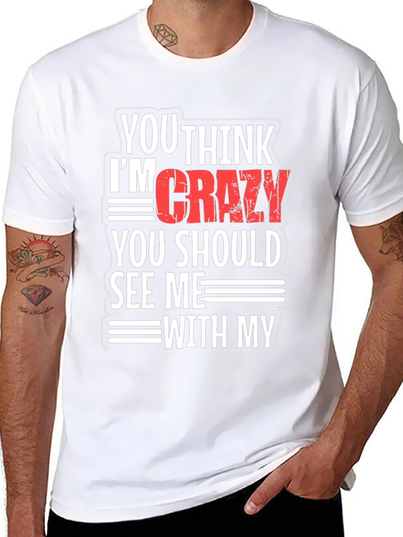 Funny Crazy Graphic T-Shirt