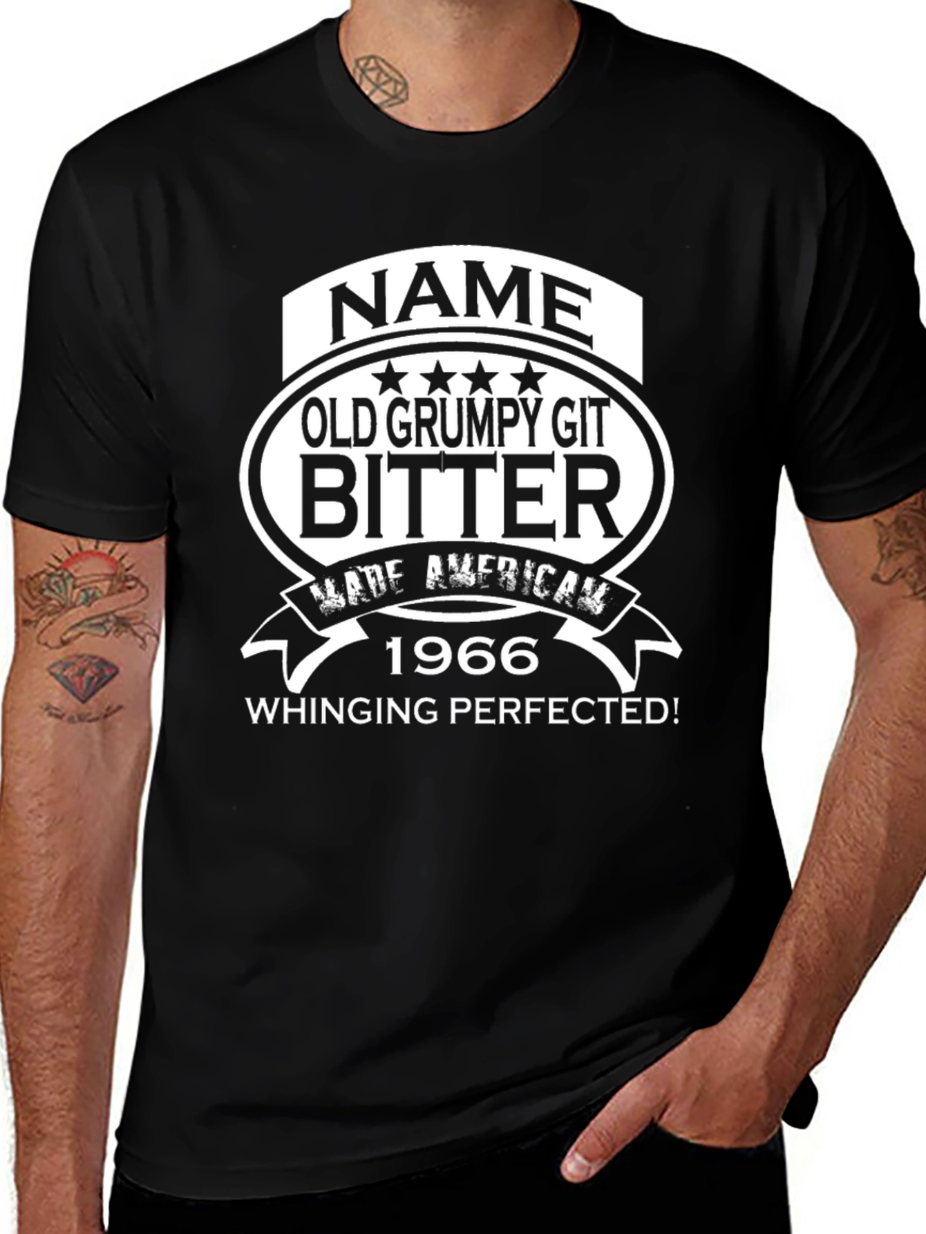 Old Grumpy Git Bitter 1966 Whinging T-Shirt