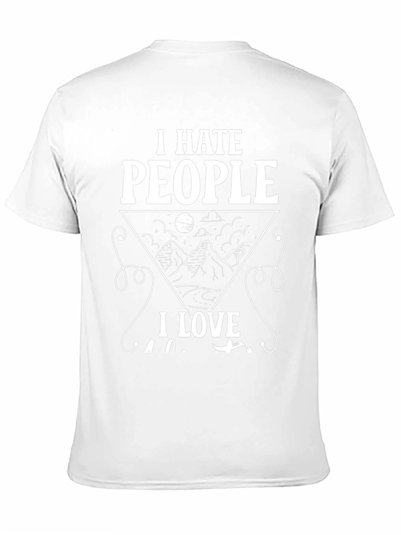 I Hate People I Love Camping Black Graphic T-Shirt