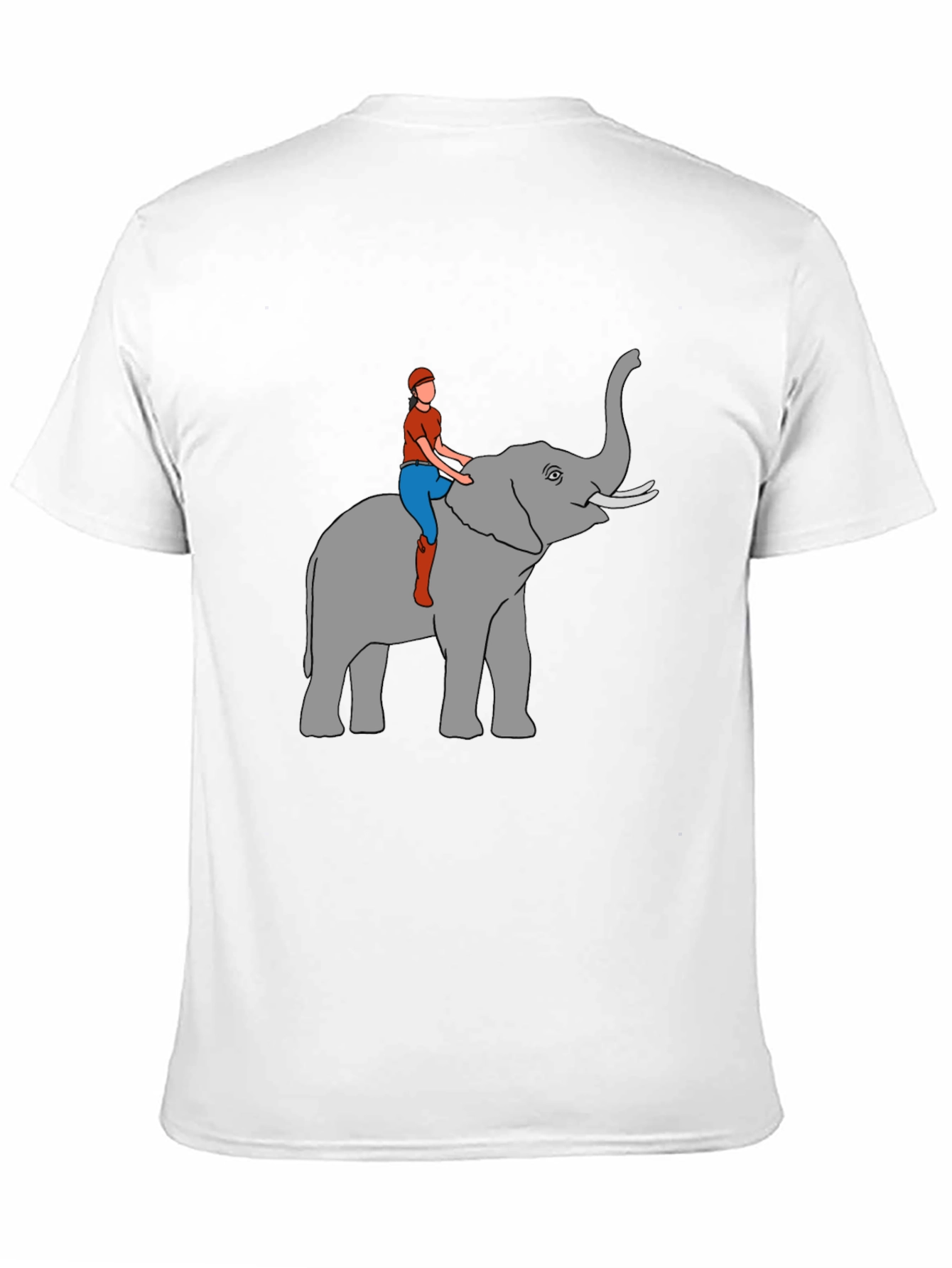 Elephant Rider T-Shirt - Novelty Graphic Tee