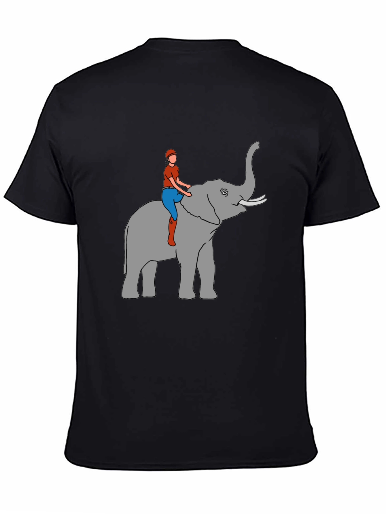 Elephant Rider T-Shirt - Novelty Graphic Tee