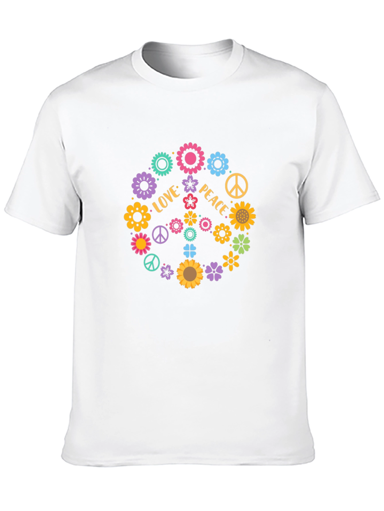 Love & Peace Floral T-Shirt