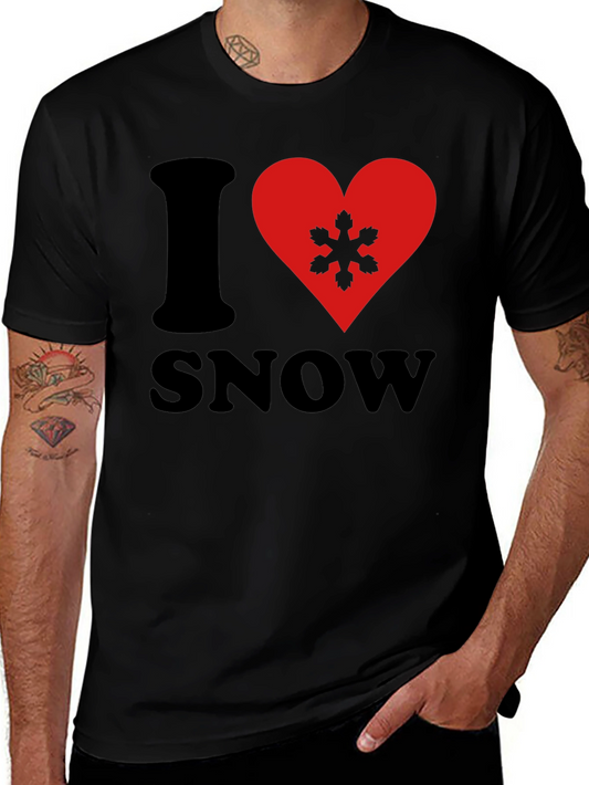 I Heart Snow Graphic T-Shirt - Soft Cotton Tee
