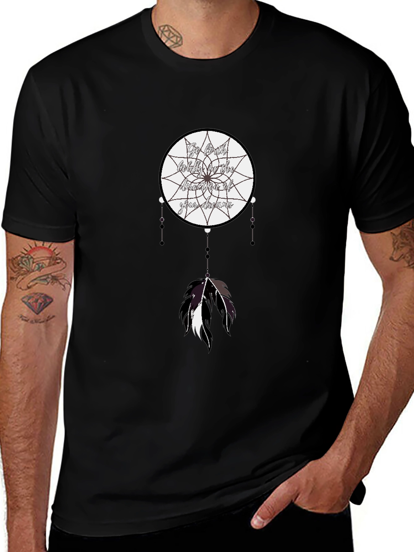 Dreamcatcher Graphic Tee -  Black T-Shirt