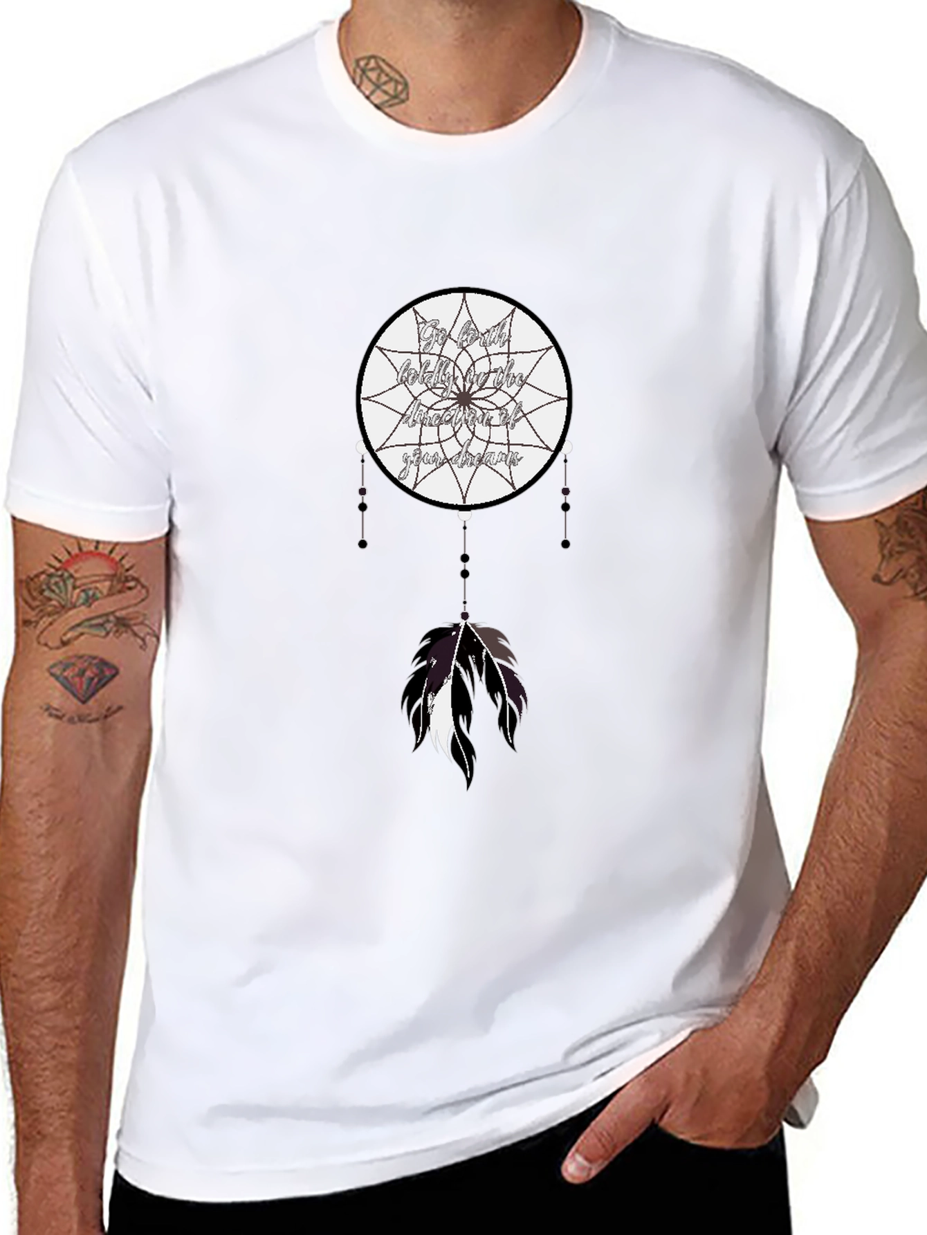 Dreamcatcher Graphic Tee -  Black T-Shirt