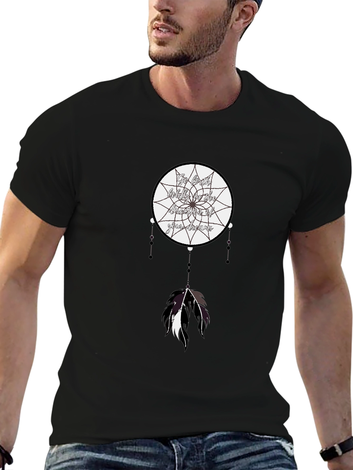 Dreamcatcher Graphic Tee -  Black T-Shirt