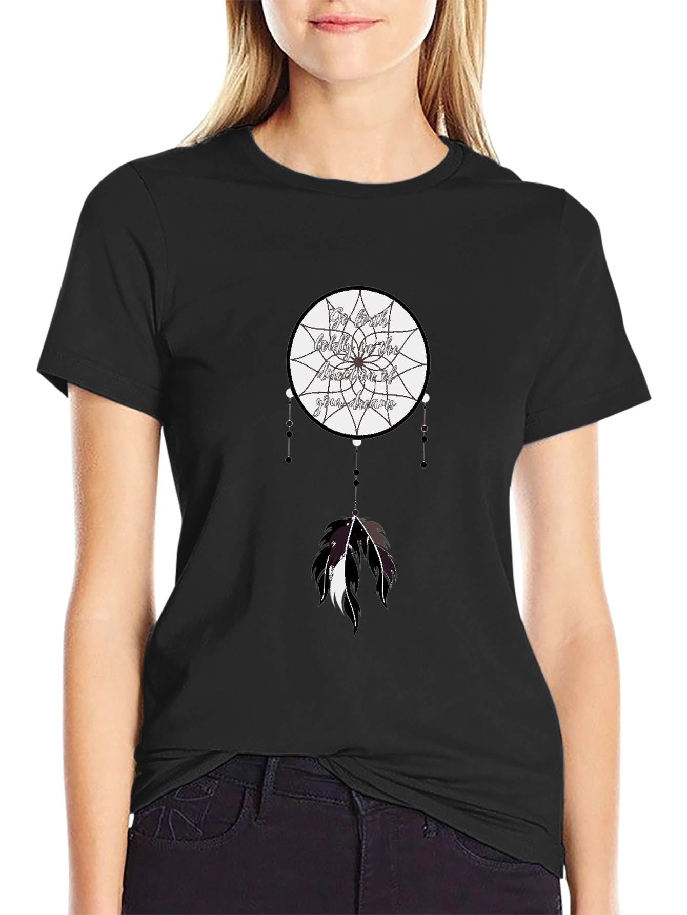 Dreamcatcher Graphic Tee -  Black T-Shirt
