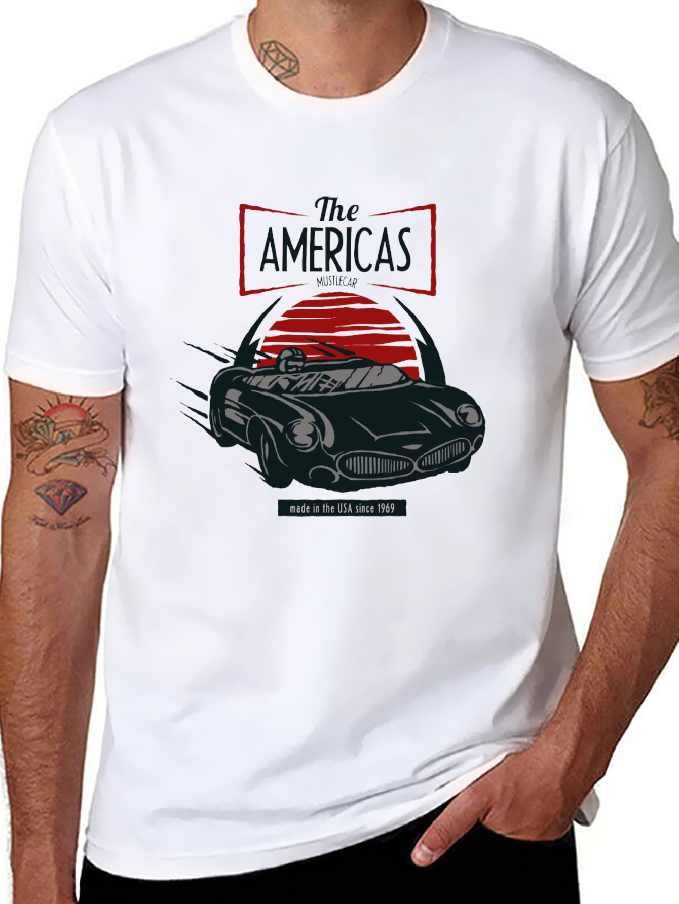 Classic Car Graphic Tee - Made in USA 1969