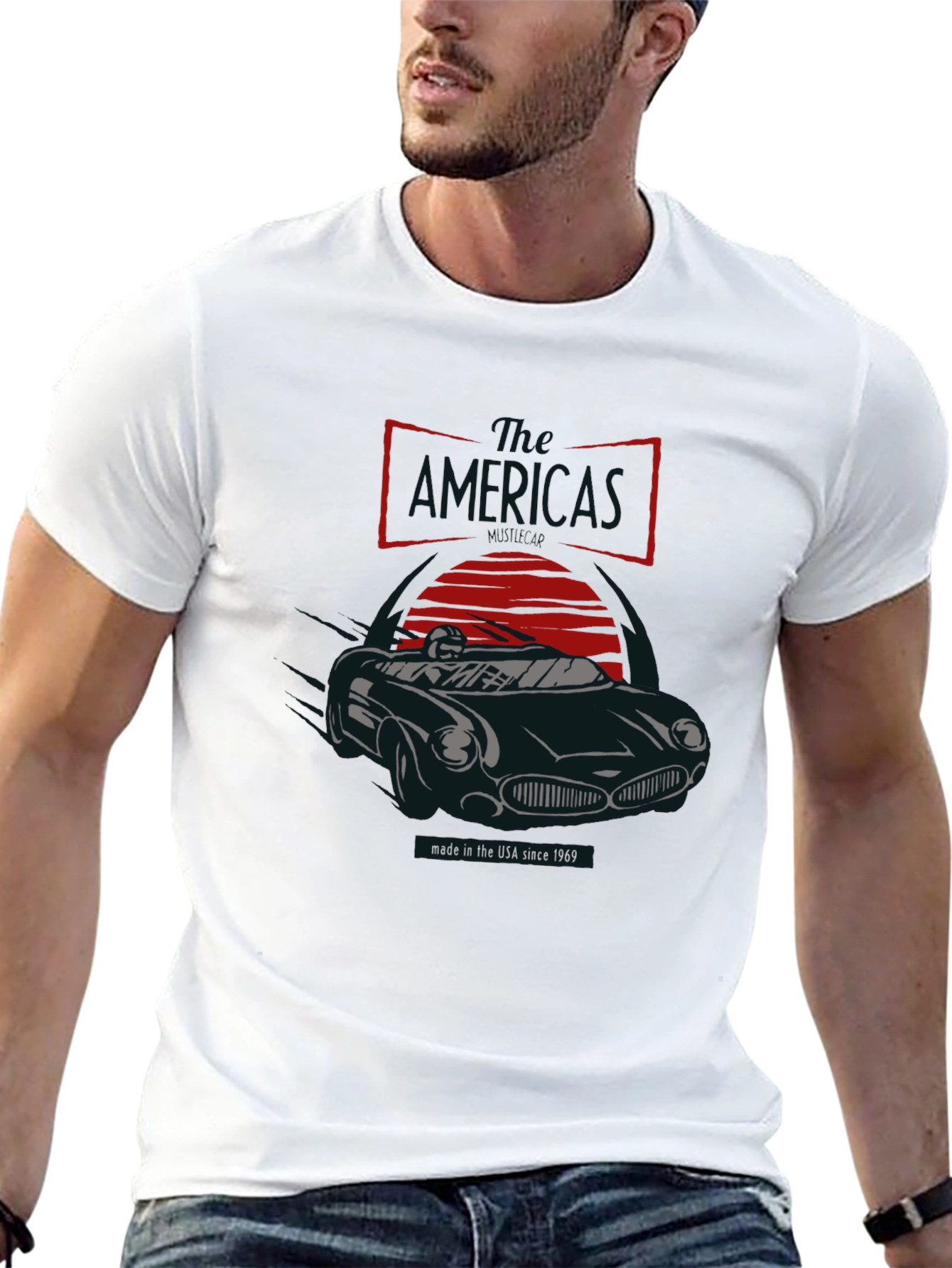 Classic Car Graphic Tee - Made in USA 1969