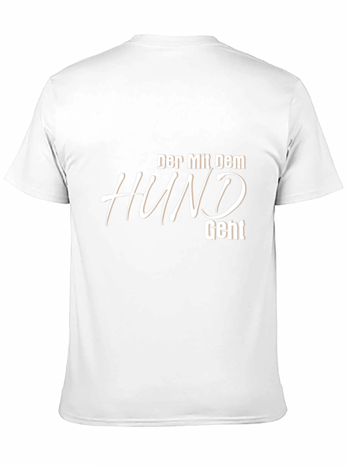 Der Mit Dem Hund Geht Black T-Shirt