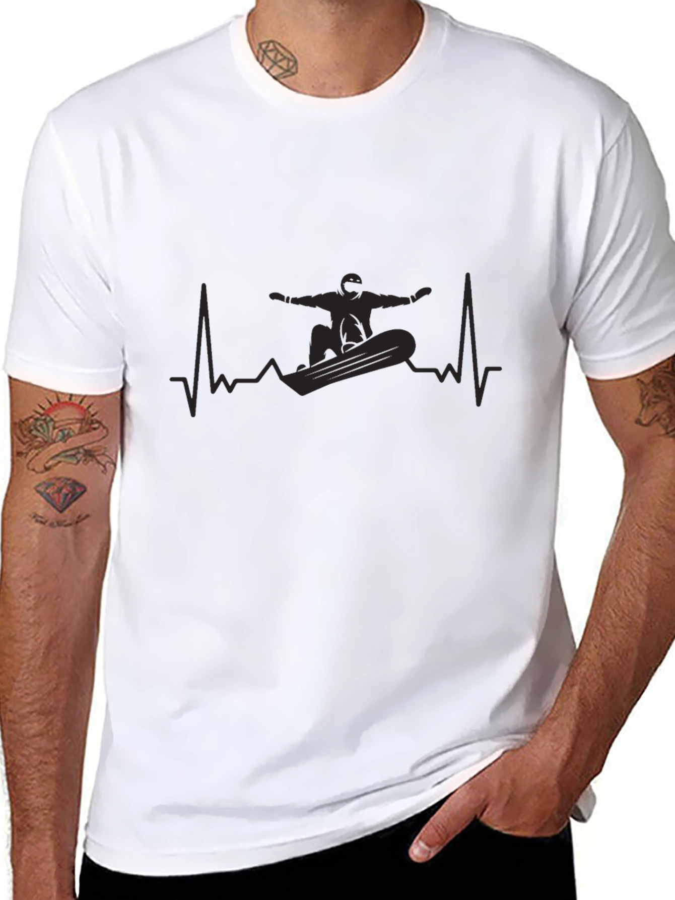 Snowboard Heartbeat T-Shirt